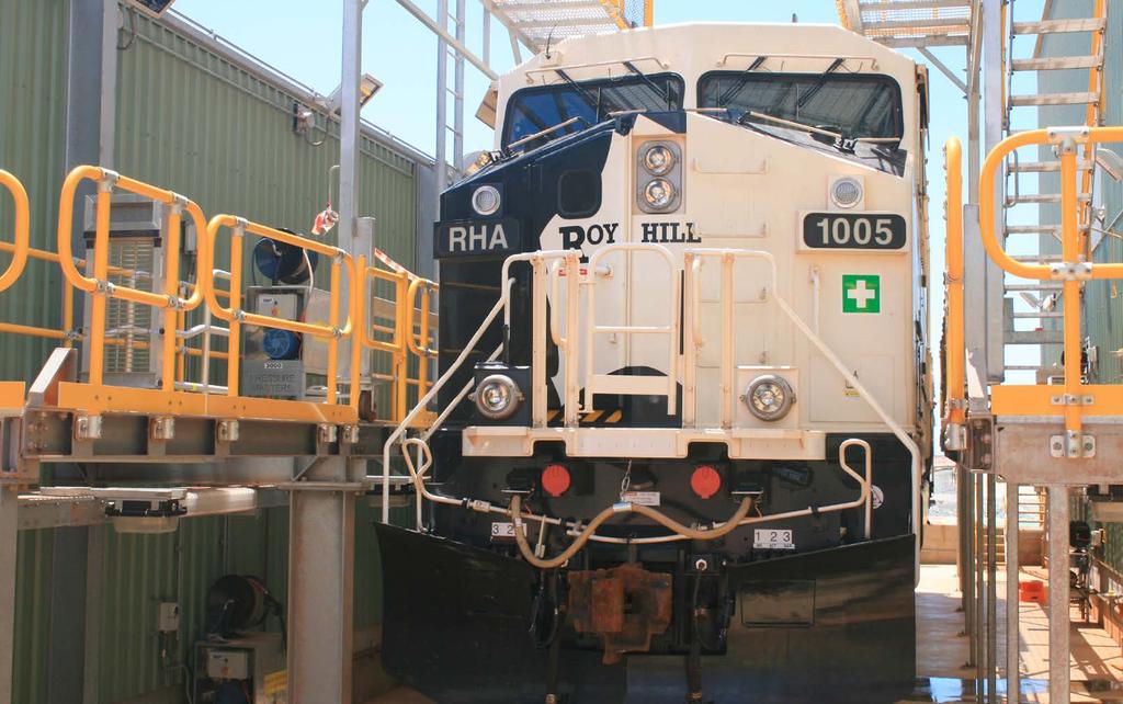 BITRE Statistical Report The workshop also has a 32t crane, set of 50t jacks, a single axle drop table and two shunting vehicles which give Roy Hill all the rolling stock maintenance capability
