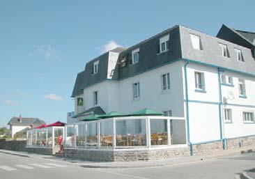 Hotel Les Isles two star hotel in Barneville Plage takes its name from the British Channel Islands which are just off the western coast of the Cotentin Peninsula.