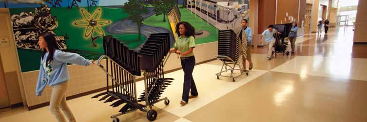 MUSIC STAND CARTS Transport and store all your music stands on our convenient cart.