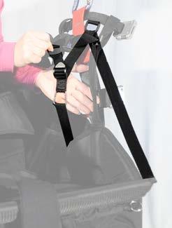 This angle can be varied from about 90 to 130, by adjusting the straps running through