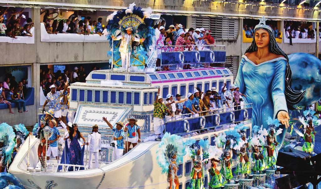 Carnaval Itinerary Carnaval Float inside of the Sambódromo DAY 1: Copacabana Friday, March 1st DAY 2: Copacabana and Centro Saturday, March 2nd Arrive into Rio de Janeiro in the early afternoon from