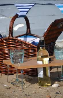 wine table will keep your tipples upright and is perfect for