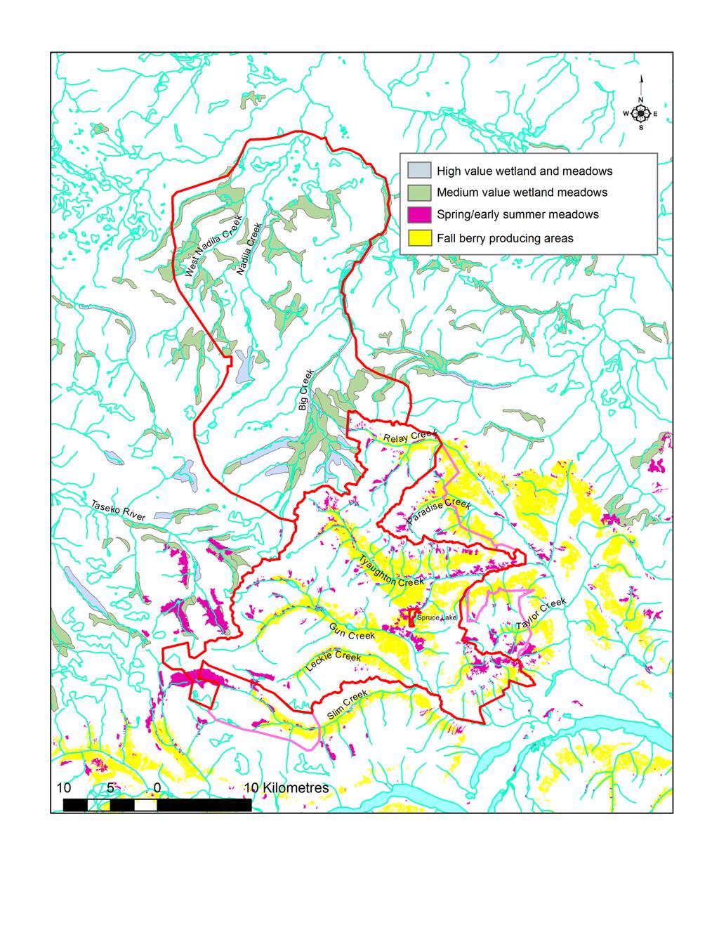 Figure 5: Grizzly Bear Seasonal Habitats Note: Mapping derived from different habitat models for each park.