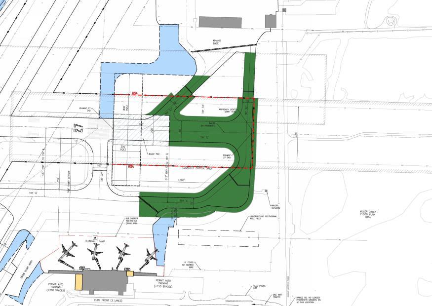 Remove existing Taxiway A entrance system Construct new northside taxiway entrance system Exhibit 6-4 RUNWAY 27 OPTION C Mn/DOT Zoning Considerations: The 1988 Duluth International Zoning Ordinance