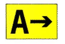 " Note at USAF airfields this is referred to as the Instrument Critical Area. Figure 3.30. ILS Critical Area Boundary Sign. 3.15. Direction Signs. 3.15.1. Direction signs have a yellow background with a black inscription.