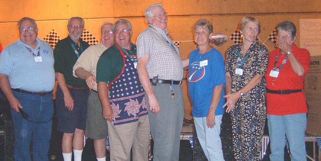 Monaco America officers for 2004-2005 were introduced at the Spring Rally.