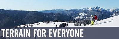 2016/2017 WESTERN TRIPS days of sunshine a year. The Front Side of Vail is home to the most groomed terrain on the planet while the World Famous Back Bowls offer wide open skiing and amazing views.