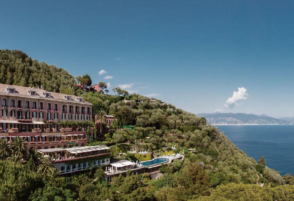 sits high above the bay of Portofino, with breathtaking views of the