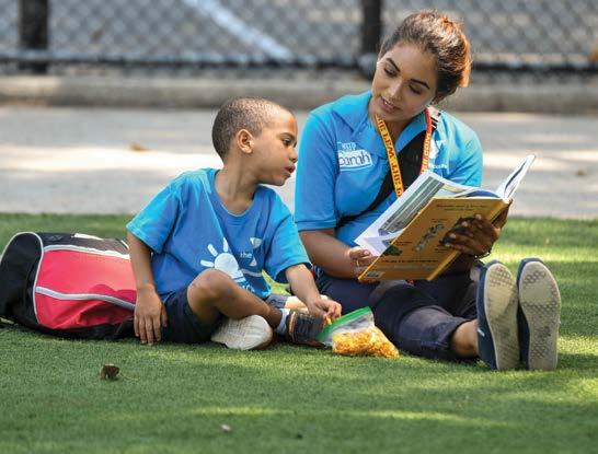 To help mitigate summer learning loss, the YMCA offers interactive programs such as Book of the Week, which gives campers the opportunity to read books and participate in facilitated discussions.