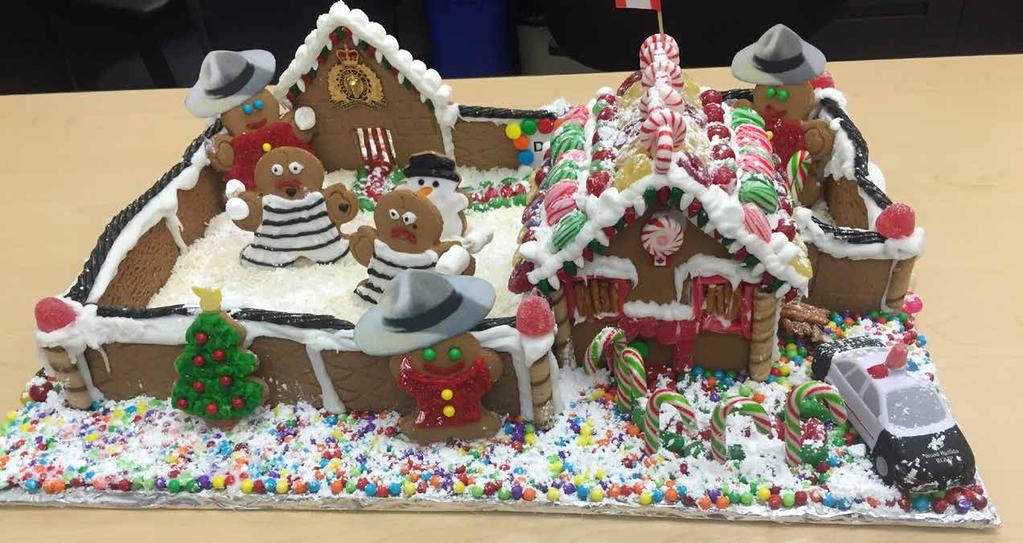 GINGERBREAD JAILHOUSE Wood Buffalo Community Policing members had a chance to showcase some of their artistic talents on November 27th during the Christmas Show and Market.