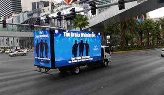 Digital Mobile Billboard on The Las Vegas Strip Biggest and Brightest