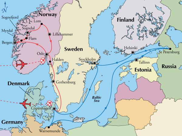 cruise tourists, more than 2100 cruise vessels calls to Baltic ports per year.