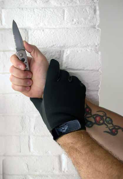 TurtleSkin NYDoC Style # TCC-011 cut resistance entire glove TurtleSkin Patrol Style # TCC-010 Index has 2nd skin trigger finger while other finger tips have abrasion resistant guards TurtleSkin 100%