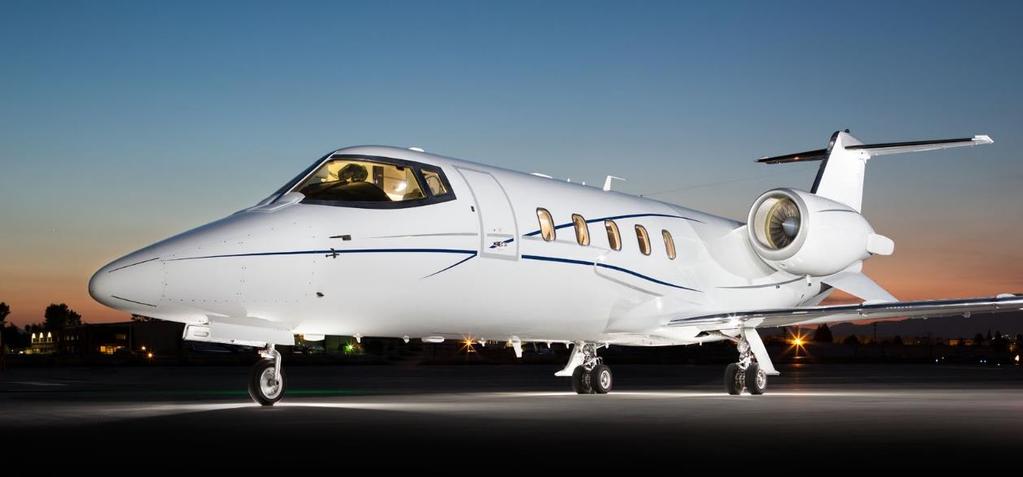 Learjet 55/60X The Bombardier Learjet 55/60 can fly across the country nonstop, while passengers enjoy generous space and comfort.