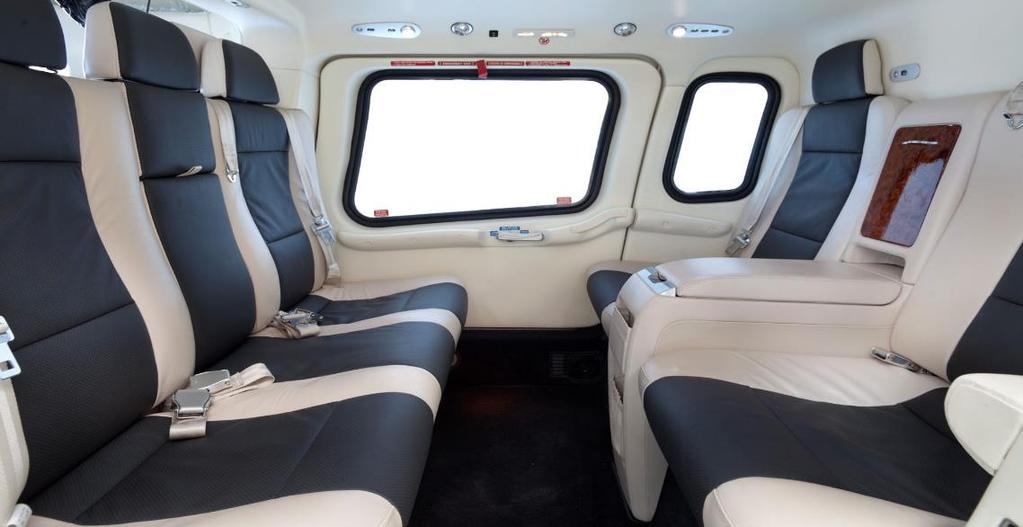 The comfortable pressurized cabin allows you to fly smoothly in most inclement weather and