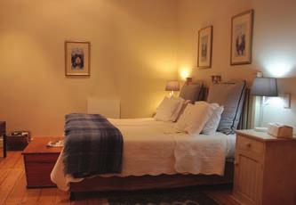 The rooms offers King, or twin-bedded configuration, bathroom with full shower, Victorian bath; dressing