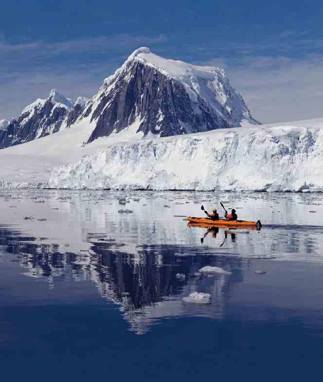 expedition in brief: Cross the Antarctic Circle Antarctic highlights Kayaking and camping options Marguerite Bay Zodiac cruising February 26 to March 12, 2011