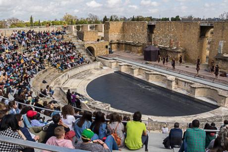 Festival of Roman Theatres of Andalusia (Festival de Teatros Romanos de Andalucía) It is celebrated in Itálica Roman theatre,