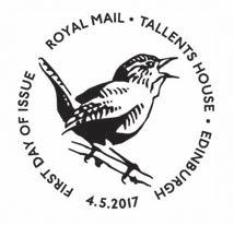 British Postmark Bulletin - 46/6-7 April 2017 FIRST DAY OF ISSUE POSTMARKS The following first day of issue postmarks will be available for the Songbirds stamps to be issued on the 4 May 2017.
