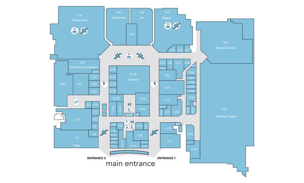 PAGE 4 FLOOR PLAN GROUND FLOOR CENTRE COURT 1 AREA SIZE: 70m² DISTANCE TO ENTRANCE 2: ±150m CAPACITY: Up to four vehicles CENTRE COURT 2 AREA SIZE: 70m² DISTANCE TO ENTRANCE 1: ±150m CAPACITY: