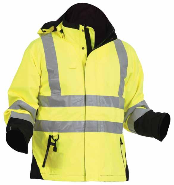 BISON EXTREME day/night SHERPA LINED JACKET BISON EXTREME NIGHT COMPLIANT SHERPA LINED JACKET Peripheral vision adjuster on hood, adjustable for wearing with a hard hat and detachable Code 47HLJKT