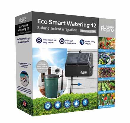 Flopro Irrigatia Eco Smart Watering 70300487 FLOPRO ECO SMART WATERING 12 waters. For use with water butts & other non-pressured water sources.