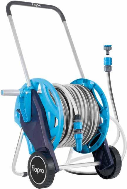 5m Cart to Tap connection set Hose features V resistant Algae resistant Pressure: up to 30 bar Temperature range: -/+60 C Cart features Rust resistant aluminium frame with comfort grip handle &