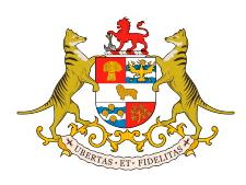 The flag also features Tasmania s state badge to the right of the Union Jack. Tasmania s state badge is a red lion inside a white circle.