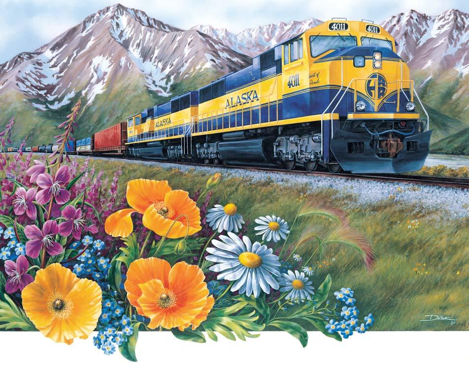 Alaska Railroad Corporation 2002 Alaska Railroad Corporation 2002 Print: 31 x 24 Alaska Railroad Corporation 2002 Poster: 24 x 20 Wildflower Wildflowers are a big part of the Alaska Railroad
