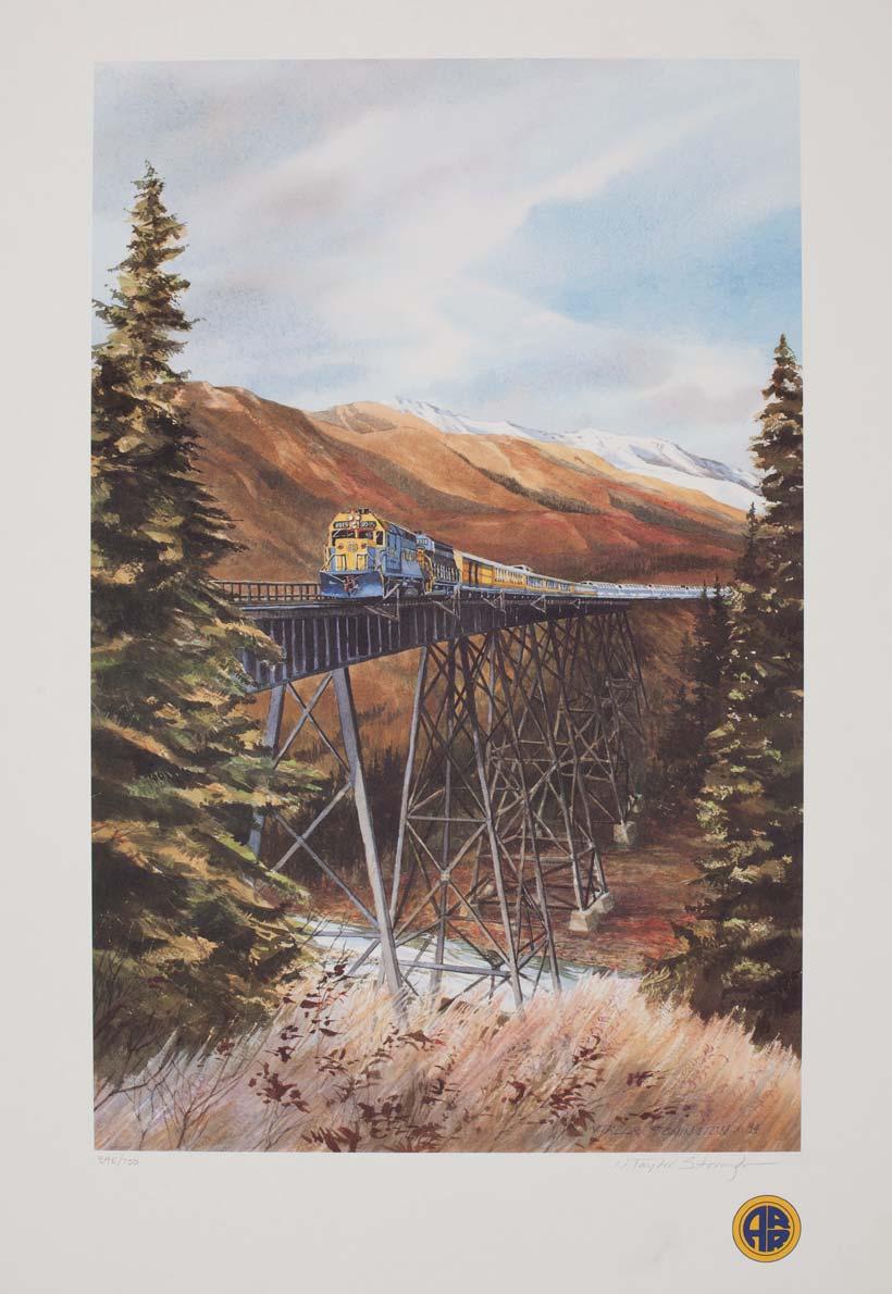 Poster: 23 ¾ X 18 ¼ Print: 26 ½ X 21 Tall Bridge The Riley Creek Bridge