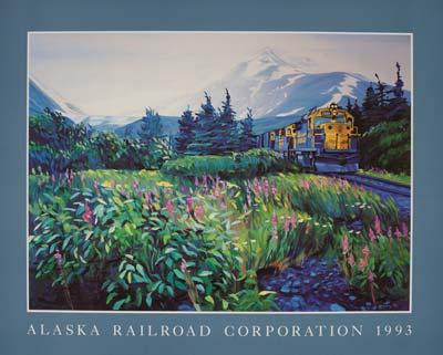 It was the first time the Alaska Railroad offered a painting rather than a