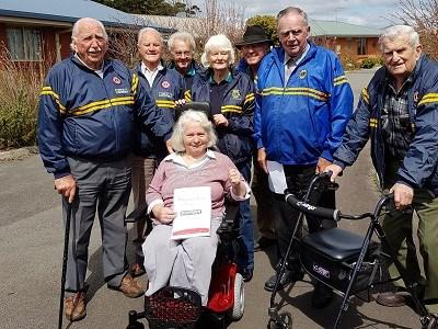 LC City of Devonport: Thanks to a generous $3000 private donation, local resident Maureen Green was presented with an electric Shoprider wheelchair to assist her mobility.