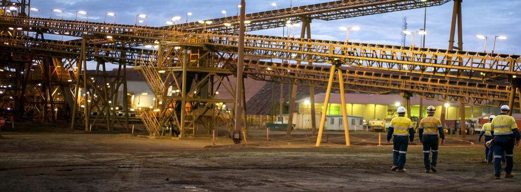 OPERATIONS Safety Fortescue has taken decisive actions to reinforce that safety is the highest priority for everyone on a Fortescue site.