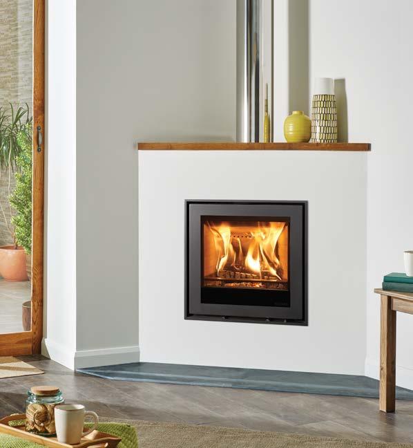 Stovax Elise 540 Woodburning fire with Four Sided Edge+ Frame.