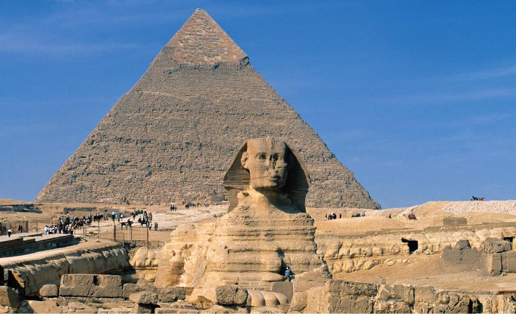 Figure 3-11 Great Sphinx (with Pyramid of Khafre in the background at