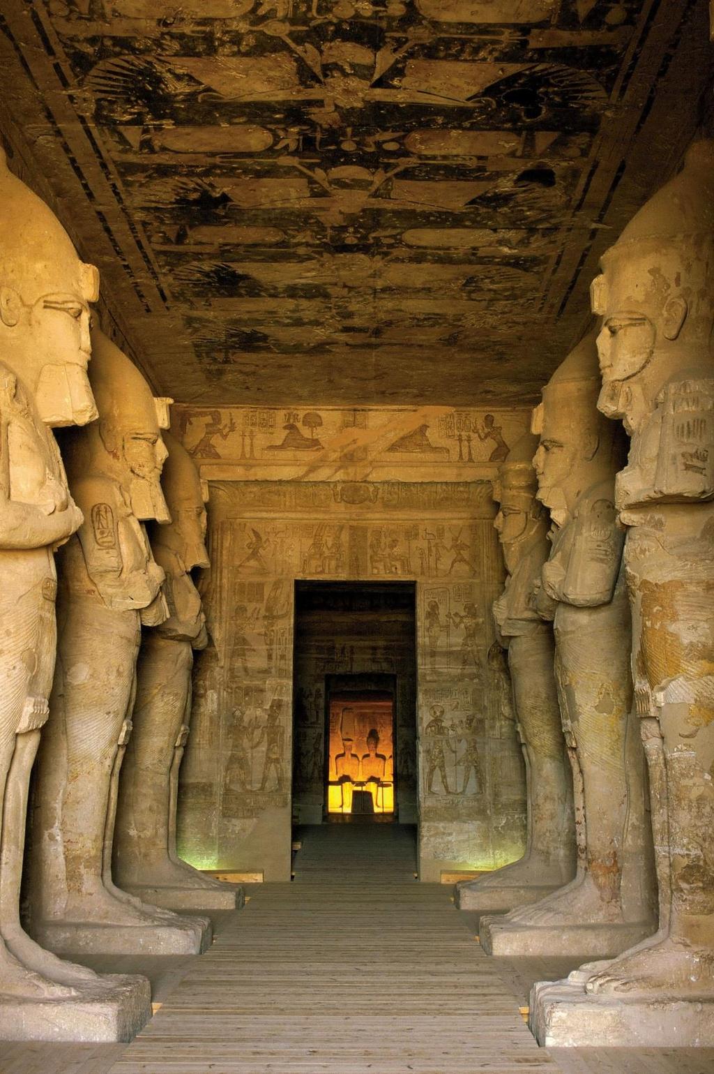 Interior of the temple of Ramses II, Abu Simbel, Egypt, 19th