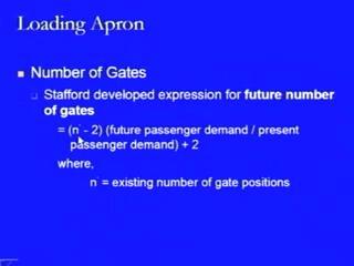 There is another model which is being given by Stafford and the Stafford has developed this expression for future number of gates not for the gates which needs to be provided today