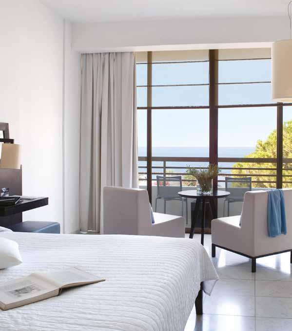 Veranda Sea View room ALMYRA PAPHOS The sleek and stylish Almyra is set over eight acres of beautifully designed landscaped gardens right on the seafront with sensational views of the fishing harbour.
