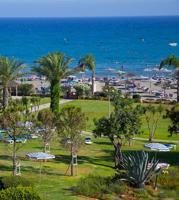 ST RAPHAEL RESORT LIMASSOL The recently renovated St Raphael Resort stands within 43,000 sq metres of beautifully landscaped gardens, on a wonderful stretch of Blue Flag awarded sandy beach,