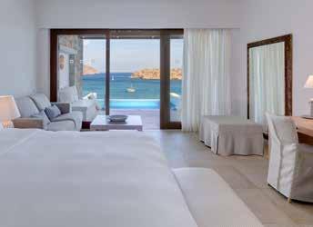The hotel located in Agioi Apostoloi, a charming waterfront village just a few kilometres from the centre of Chania and is set directly on a gorgeous golden sandy beach.