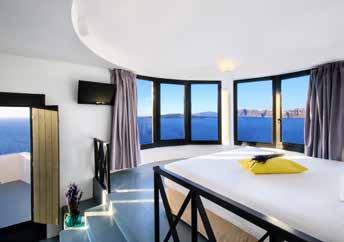 INTRODUCING SANTORINI Santorini is famous for its breathtakingly spectacular views, particularly at sunset & the stunning, muchphotographed, architecture of small traditional Cycladic 4 10 9 white