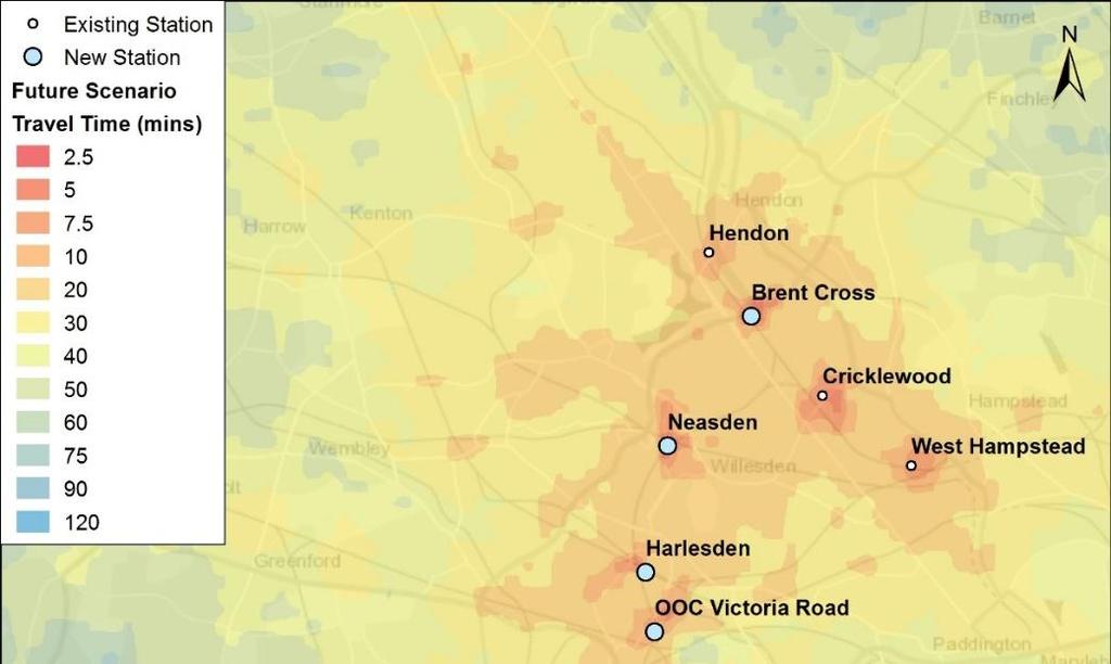 8 Within the areas benefitting from the significantly improved accessibility and connectivity (as shown below) are many sites identified by the emerging Strategic Housing Land Availability