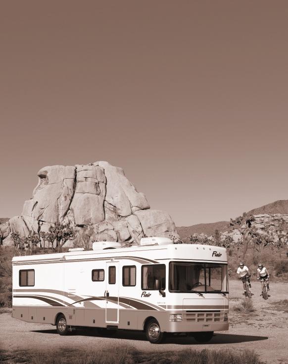 GRAB HOLD OF LIFE. In the Flair motor home, your family will find an exciting traveling companion for exploring all that life on the road has to offer.