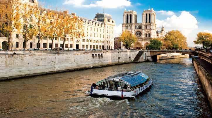 Seine River Cruise Louvre Museum Versailles Palace Day 01: Today travel to Paris, the City of Lights and Glamour. Enjoy the Paris on a romantic cruise on the river Seine. Welcome!