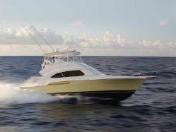 maintained in pristine condition, this Fighting Lady Yellow Bertram 510 is outfitted for the avid fisherman, featuring a Pipewelders hard top and outriggers, extensive electronics, and Anti Roll Gyro