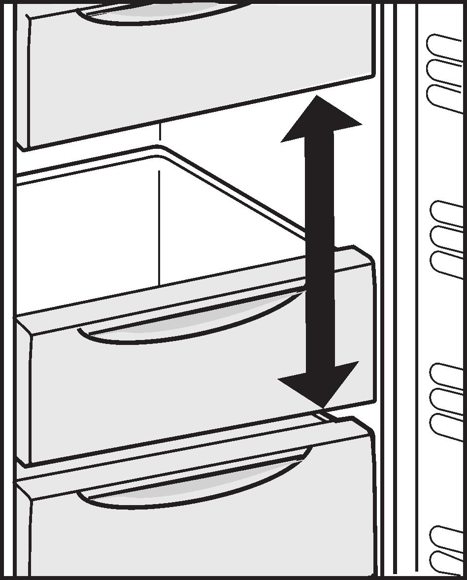 Održavanje Za podešavanje više temperature pritisnite tipku za pomicanje nagore, odjeljak zamrzivača Slika 3 (15).