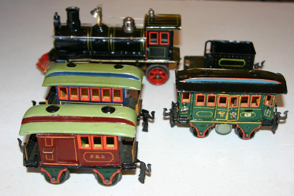 The close-up of the mail car shows the beautiful, factory, hand-applied paint job.