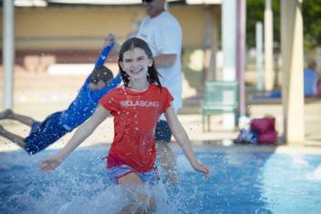 and young children at Splashez Aquatic Centre Stride Foundation Stride Foundation received $85,000 to