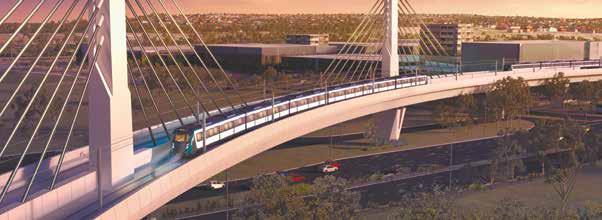 Northwest Rouse Hill 12 metres above ground on skytrain 55 46 $8.