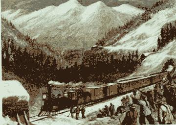 The Transcontinental Railroad It would have to be cut through mountains higher than any railroad-builder had ever faced, span raging rivers,